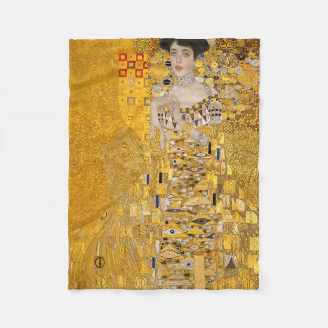 Couverture Polaire Gustav Klimt - Portrait d'Adele Bloch-Bauer I (Devant)
