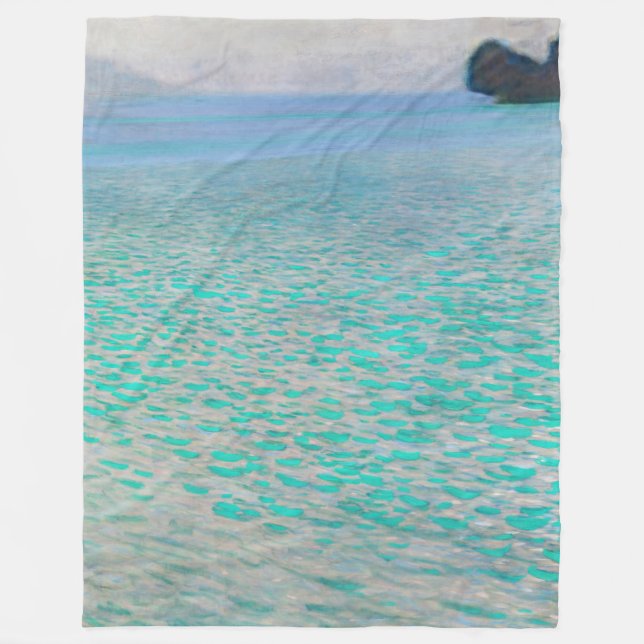 Couverture Polaire Gustav Klimt - Sur le lac Attersee (Devant)