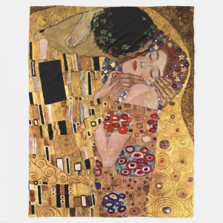 Couverture Polaire Gustav Klimt : The Kiss