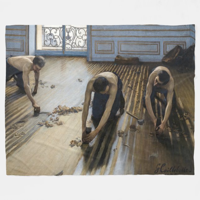 Couverture Polaire Gustave Caillebotte - Les Graveuses (Devant (Horizontal))