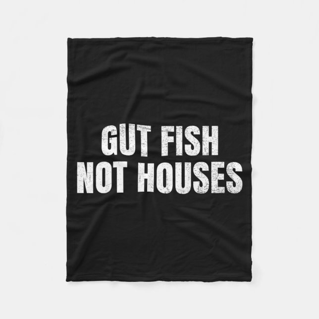 Couverture Polaire Gut Fish, Not Houses Coastal Conservation  (Devant)