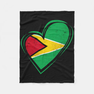 Couverture Polaire Guyana Flag Guyanese Caribbean Cruise Cricket Kaie
