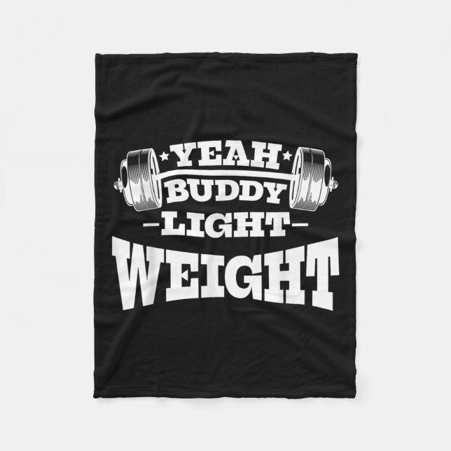 Couverture Polaire Gym Motivation Exercice Oui Buddy Poids léger (Devant)
