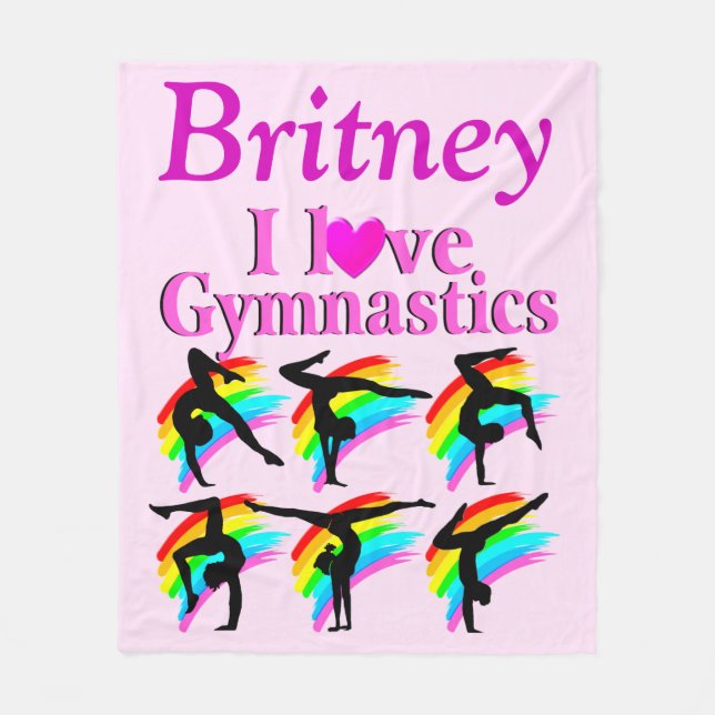 COUVERTURE POLAIRE GYMNAST FLEECE BLANKET PERSONNALISÉ (Devant)
