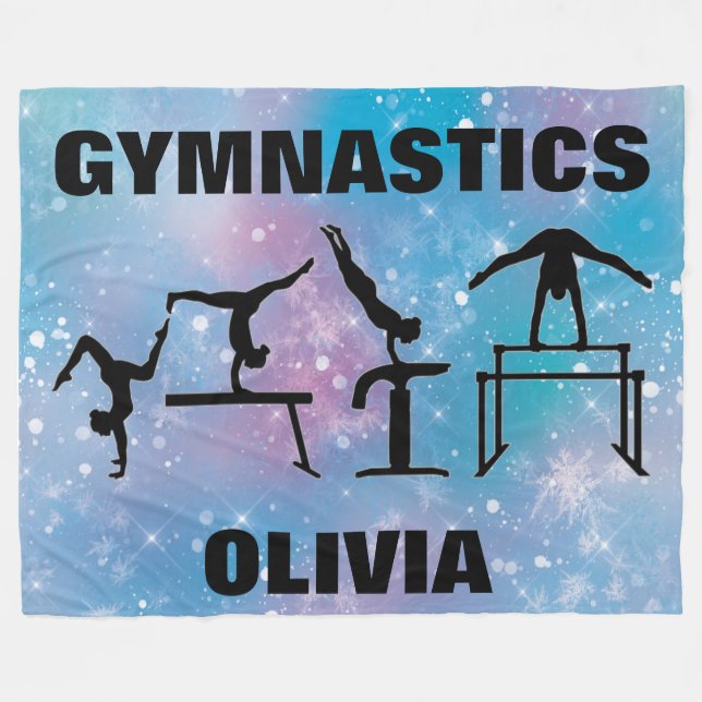 Couverture Polaire Gymnastics Blue Glam   (Devant (Horizontal))