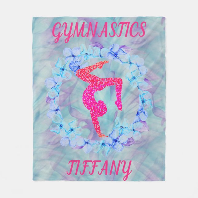 Couverture Polaire GYMNASTICS FLEECE BLANKET avec nom personnalisé. (Devant)