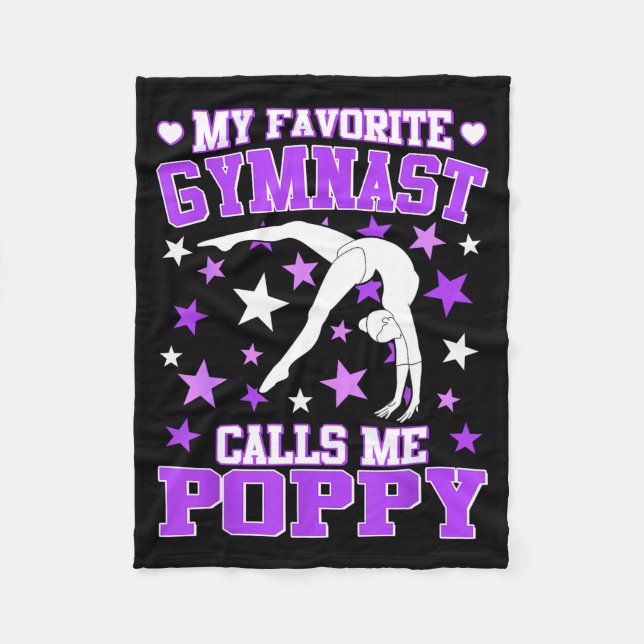 Couverture Polaire Gymnastics My Favorite Gymnast Calls Me Ppy  (Devant)