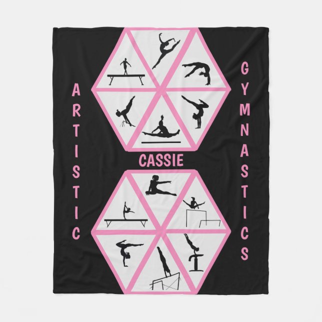 Couverture Polaire Gymnastique artistique Hexagon Fleece Blanket (Devant)