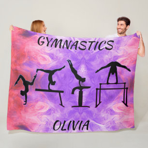 Couverture Polaire Gymnastique Événements pour filles Fleece Blanket