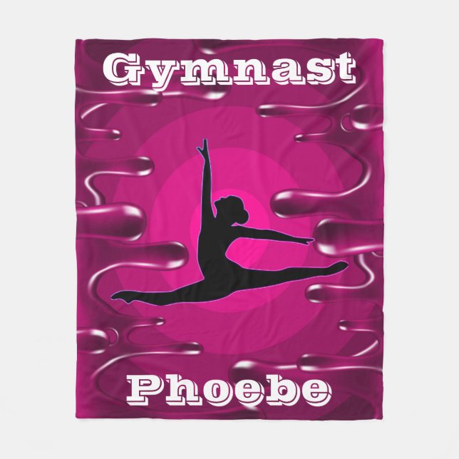 Couverture Polaire Gymnastique Magenta Wet Paint (Devant)