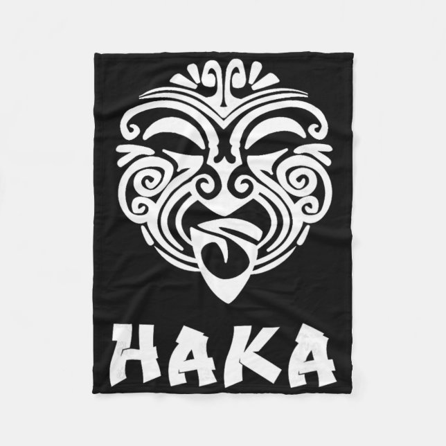 Couverture Polaire Haka New Zealand Rugby Fans Maori Haka Dance  (Devant)