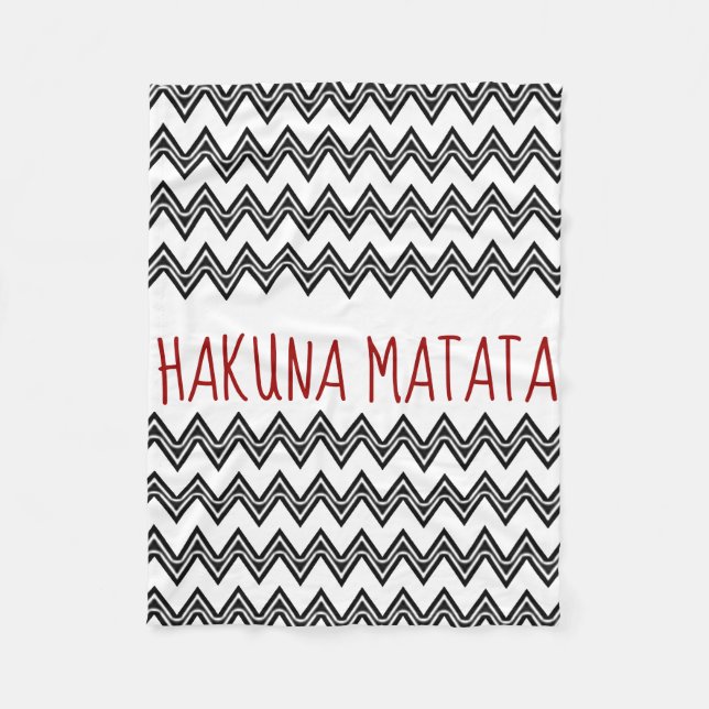 COUVERTURE POLAIRE HAKUNA MATATA (Devant)