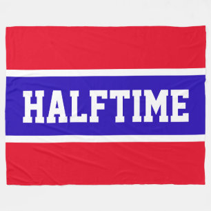 Couverture Polaire HALFTIME Sportif Lumineux Rouge Blanc Bleu Bleu St