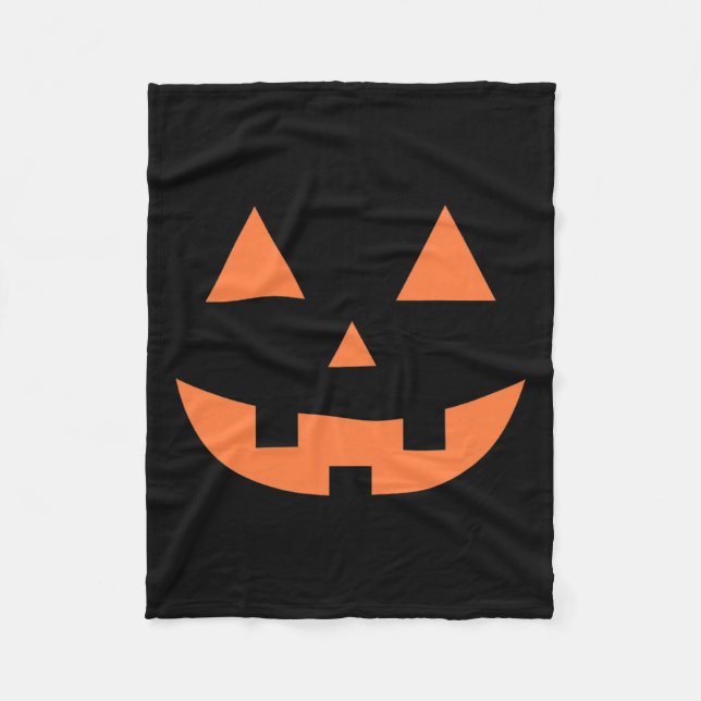 Couverture Polaire Halloween automne effrayant Jack O' Lantern Citrou (Devant)