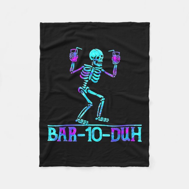 Couverture Polaire Halloween Bar 10 Duh Skeleton Costume de boisson (Devant)