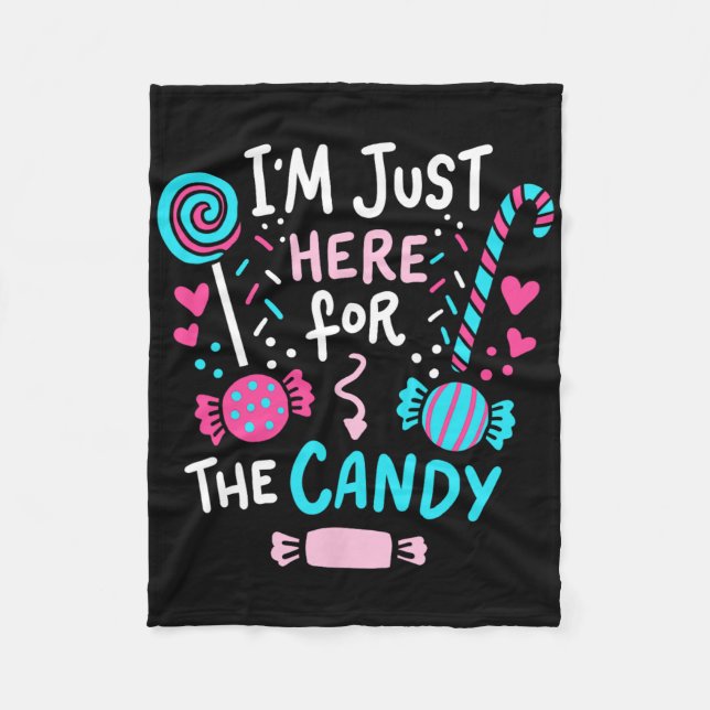 Couverture Polaire Halloween Candy Lollipop Cute Cadeau (Devant)