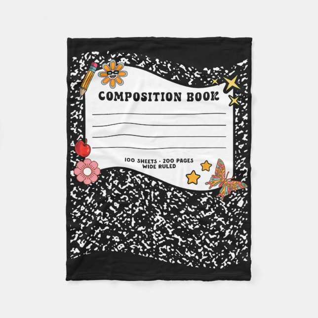 Couverture Polaire Halloween Composition Carnet du livre Funny Enseig (Devant)