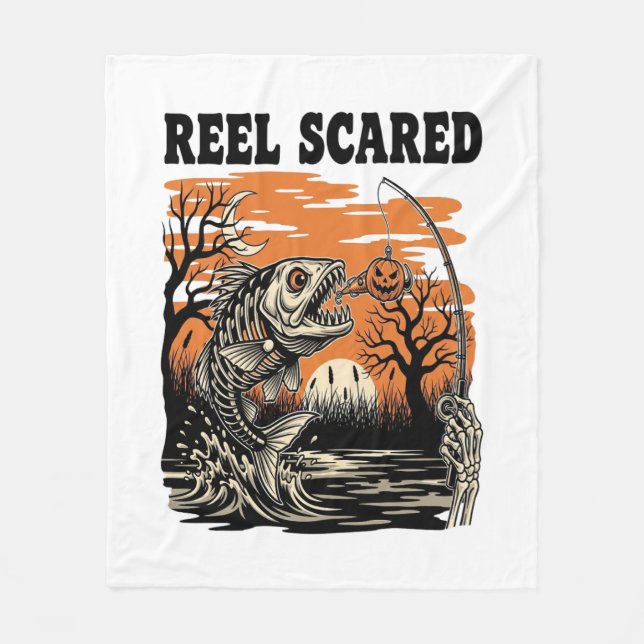 Couverture Polaire Halloween de pêche aux jeunes (Devant)