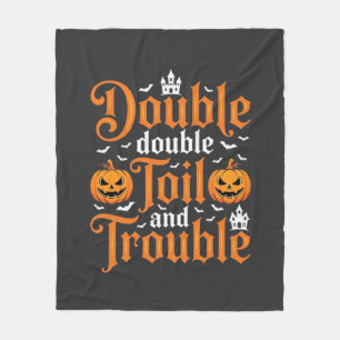 Couverture Polaire Halloween Double Double Toil and Trouble_1