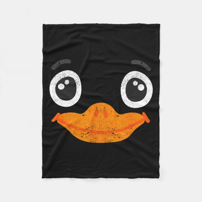 Couverture Polaire Halloween Duck Face Costume Animals Cute Easy Duck (Devant)