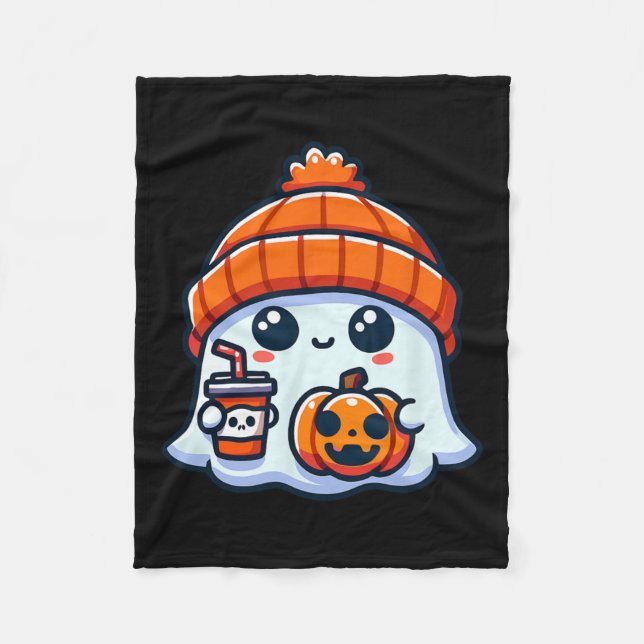 Couverture Polaire Halloween éffrayant Ghost Mens (Devant)