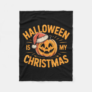Couverture Polaire Halloween est mon Noël Déclaration drôle et effray