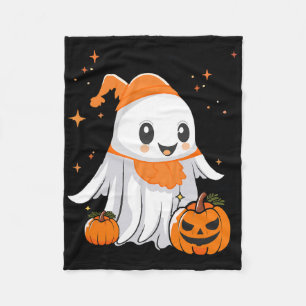 Couverture Polaire Halloween Ghost Citrouille Pour Femmes Hommes Enfa
