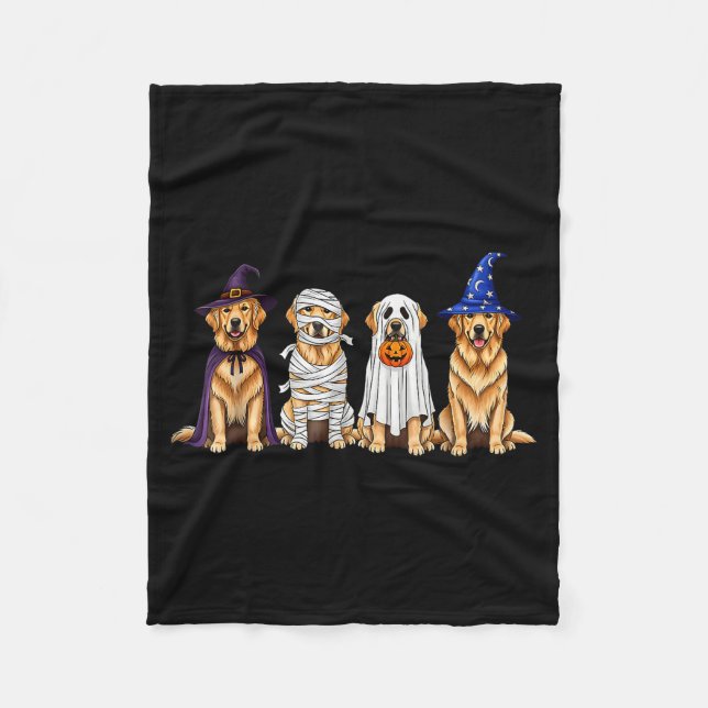 Couverture Polaire Halloween Golden Retriever Ghost Soky Dog Lovers D (Devant)
