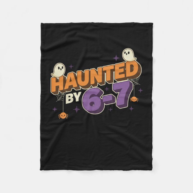 Couverture Polaire Halloween Haunted 67 Six Seven Meme 1 (18)  (Devant)