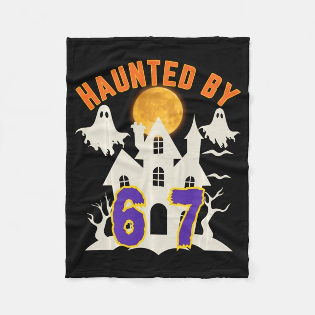 Couverture Polaire Halloween Haunted Ghost 67 Six Seven Meme  (Devant)