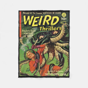 Couverture Polaire Halloween Horror Monster Vintage bande dessinée Re