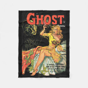 Couverture Polaire Halloween Horror Vintage Ghost Comic Book Retro Sc