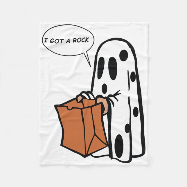 Couverture Polaire Halloween J'Ai Un Fantôme De Rock (Devant)