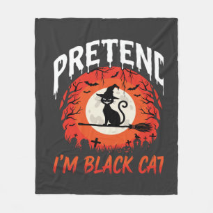 Couverture Polaire Halloween Je fais semblant d'être une sorcière de 