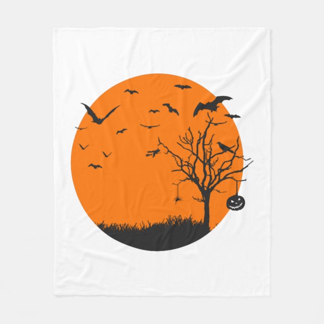 Couverture Polaire Halloween Landscape Halloween (Devant)
