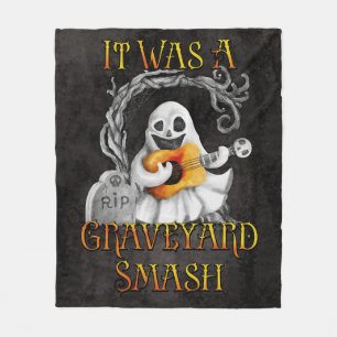 Couverture Polaire Halloween Monster Mash Ghost Graveyard Smash