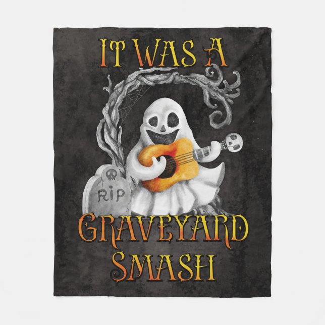 Couverture Polaire Halloween Monster Mash Ghost Graveyard Smash (Devant)
