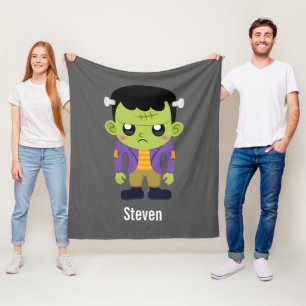 Couverture Polaire Halloween monstre Frankenstein Green