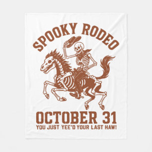 Couverture Polaire Halloween Rodéo éffrayant 31 octobre