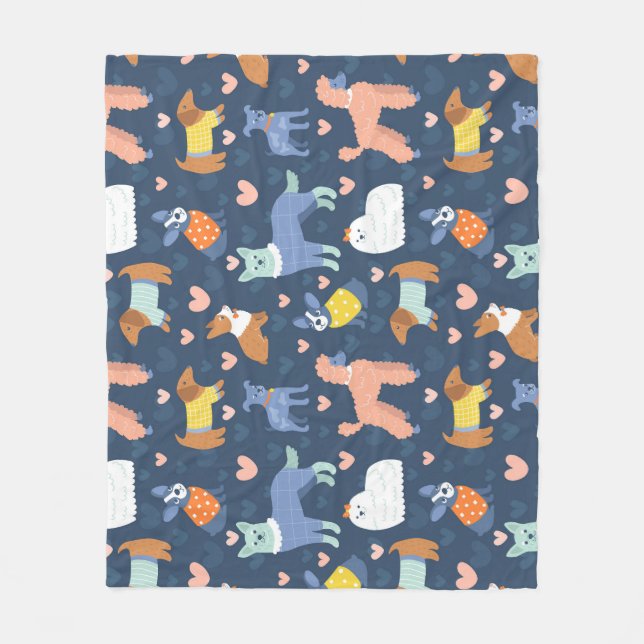 Couverture Polaire Halloween Spiders Web : Motif sans couture (Devant)