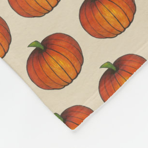 Couverture Polaire Halloween Thanksgiving Automne Harvest Citrouille 