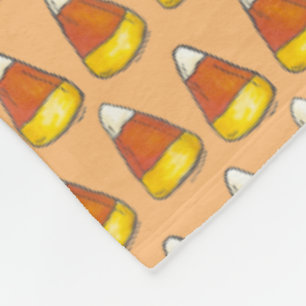 Couverture Polaire Halloween Thanksgiving Trick or Treat Candy Corn