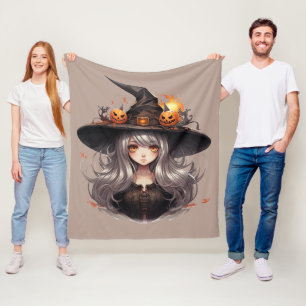 Couverture Polaire Halloween Witch