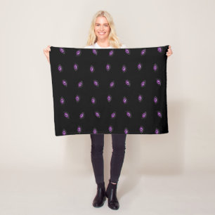 Couverture Polaire Halloween, Yeux Violets, Trucs Ou Traitements, Boi