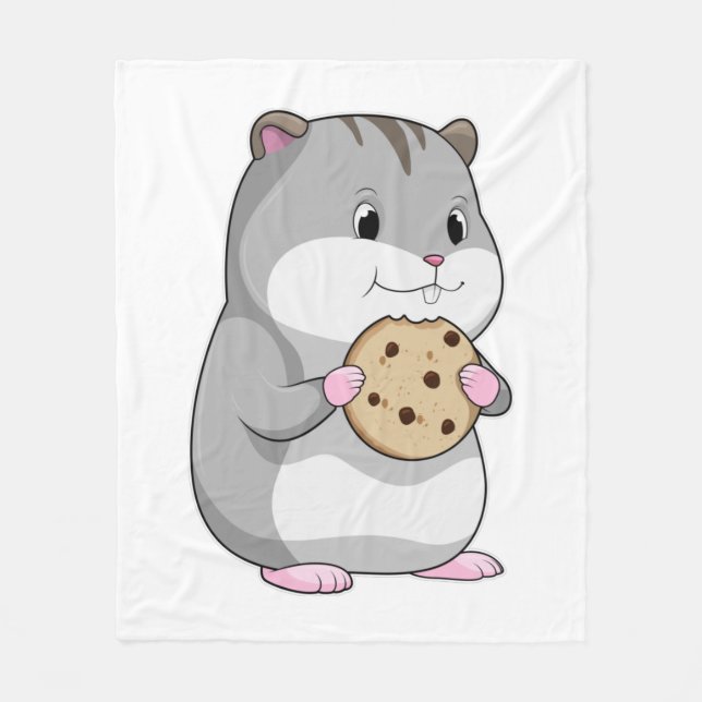 Couverture Polaire Hamster avec Cookie (Devant)