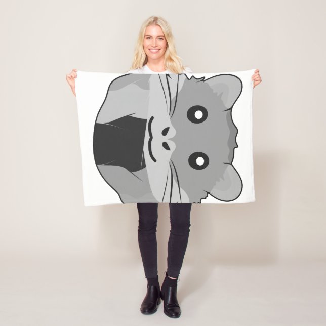 Couverture Polaire Hamster minimaliste Joueur (En situation)