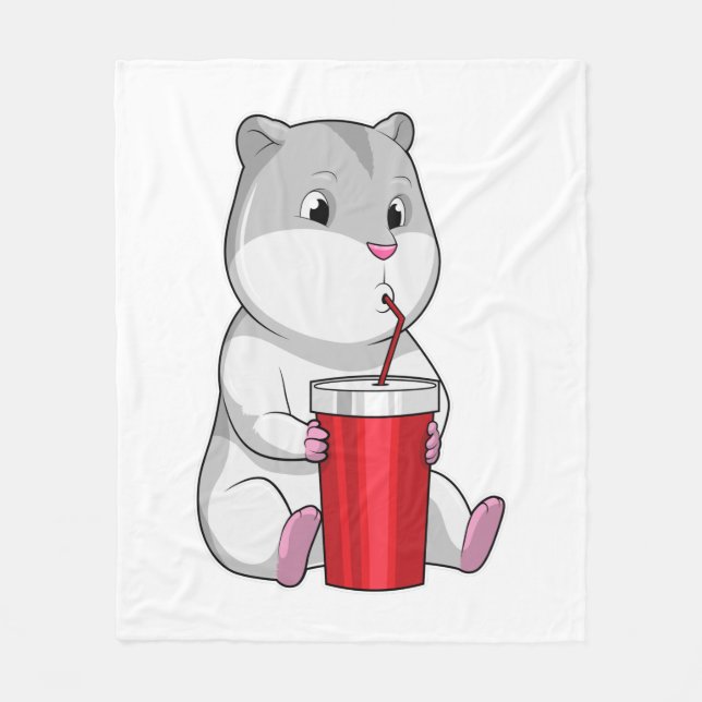 Couverture Polaire Hamster with Mug & Drinking straw (Devant)