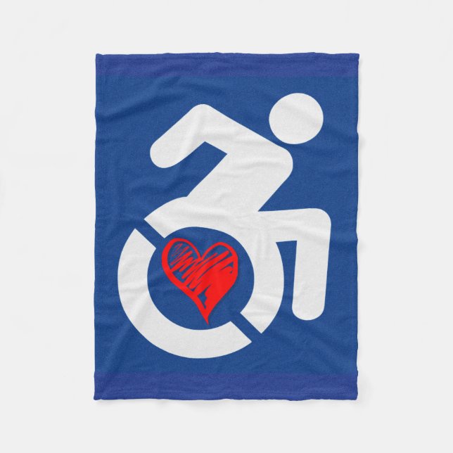 Couverture Polaire Handicapé de l'amour (Devant)