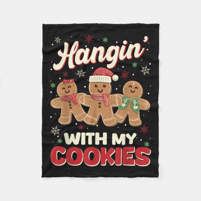 Couverture Polaire Hangin Avec Mes Cookies Gingerbread Homme Xmas Tea (Devant)