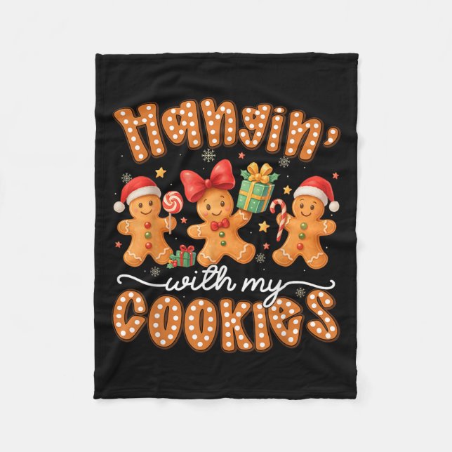 Couverture Polaire Hangin Avec Mes Cookies Gingerbread Hommes Femmes  (Devant)